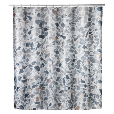 Prateľný sprchový záves Wenko Terrazzo, 180 x 200 cm