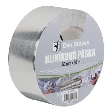 DEN BRAVEN - Hliníková páska strieborná 75mmx50