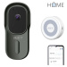 IGET HOME Doorbell DS1 Anthracite + iGET CHIME CHS1 White - Inteligentní bateriový videozv