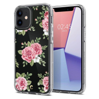 Silikónové puzdro na Apple iPhone 12 mini Spigen Cyrill Cecile floral transparentné