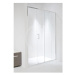 JIKA - Cubito Pure Sprchové dvere, 1 posuvný segment, 1 pevný segment, strieborný profil, ľavé/p