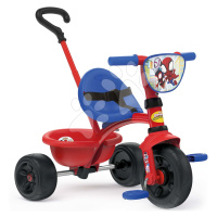 Trojkolka Spidey Be Fun Tricycle Smoby s vodiacou tyčou a voľnobehom od 15 mes