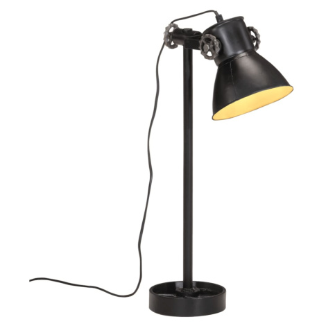 vidaXL Stolová lampa 25 W čierna 15x15x55 cm E27