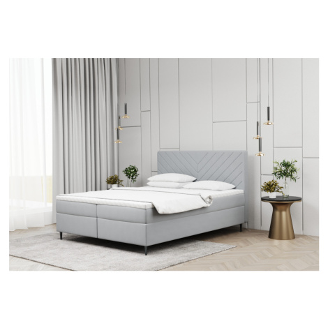 Expedo Čalúnená posteľ boxspring BALTICO + topper, 180x200, matt velvet 83