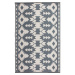 Sivý obojstranný vonkajší koberec z recyklovaného plastu Fab Hab Miramar Gray, 90 x 150 cm