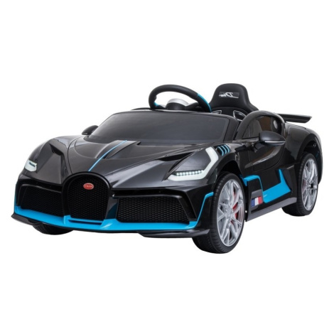 mamido Detské elektrické autíčko Bugatti Divo lakované čierne