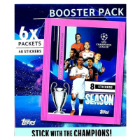 Futbalové samolepky Topps UEFA UCL - Booster Pack (48 v balíčku)
