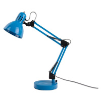 Svetlomodrá stolová lampa s kovovým tienidlom (výška 52 cm) Funky Hobby – Leitmotiv