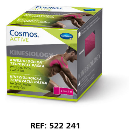 COSMOS ACTIVE kineziologická tejpovacia páska 5 cm x 5 m ružová Hartmann