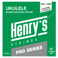 Henry's HEUKECPRO Clear Crystal Nylon - UKULELE Soprán / Koncert