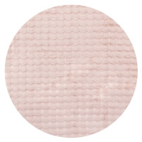 Ružový umývateľný okrúhly koberec ø 120 cm Bubble Pink – Mila Home