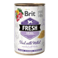 Brit Dog Fresh konz Veal with Millet 400g + Množstevná zľava zľava 15%