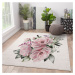 Ružovo-krémový prateľný koberec 140x220 cm New Carpets - Oyo home
