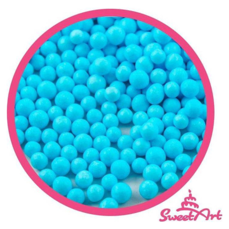 SweetArt cukrové perly nebesky modré 5 mm (80 g) - dortis - dortis