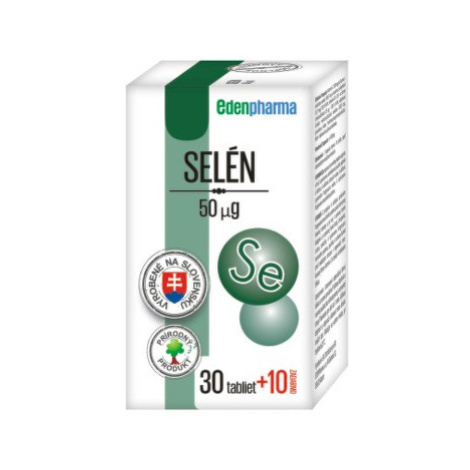 EDENPHARMA Selén 50 µg 30 + 10 tabliet ZADARMO