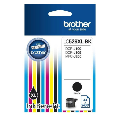 Brother originálny ink LC-529XLBK, black, 2400str.