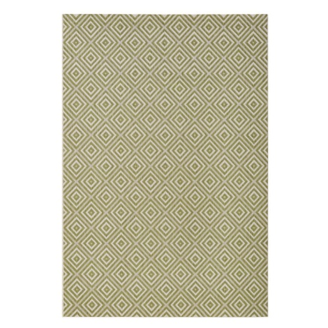 Zelený vonkajší koberec NORTHRUGS Karo, 160 × 230 cm