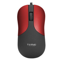 Myš drôtová, Marvo DMS002RD, černo-červená, optická, 1200DPI