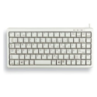 CHERRY klávesnica G84-4100 COMPACT KEYBOARD, ľahká, USB, EU, biela