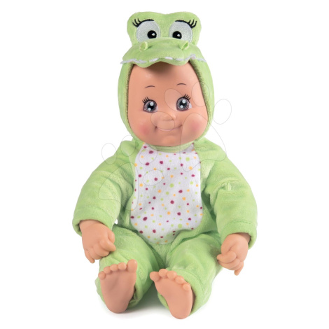 Bábika v kostýme Krokodíl MiniKiss Croc Smoby zelený so zvukom 'cmuk' s mäkkým telíčkom od 12 me