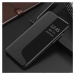 Huawei P40, puzdro s bočným otváraním, stojanček s indikátorom hovoru, Wooze FashionBook, čierna