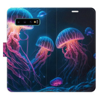 Flipové puzdro iSaprio - Jellyfish - Samsung Galaxy S10