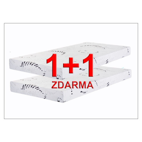 Matrac 1 + 1 zdarma alena - pur pena - 70 x 195 cm