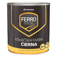 FERRO COLOR 2v1 - Syntetická kováčska farba 0,75 L čierna