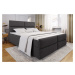 Expedo Čalúnená posteľ boxspring MILON + topper, 140x200, sawana 05