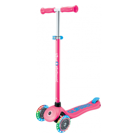 Globber Kolobežka detská trojkoliesková Plus - Primo Plus Lights V2 Fuchsia Pink svietiace kolie