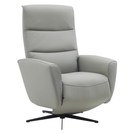 Livetastic RELAXAČNÉ KRESLO, textil, koža, sivá