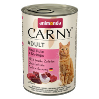 Animonda CARNY® cat Adult hovädzie, morka a krevety konzervy pre mačky 6x400g