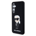 Karl Lagerfeld Liquid Silicone Ikonik NFT Zadný Kryt pre Samsung Galaxy S24+ Black