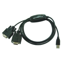 PremiumCord USB - 2x RS 232 prevodník