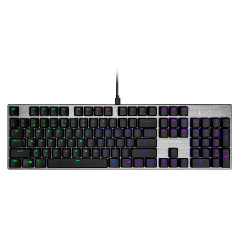 Cooler Master mechanická klávesnica SK652, RGB, US layout, nízky profil