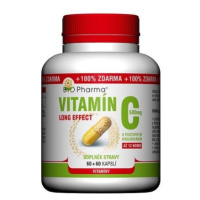 BIO Pharma vitamín C 500 mg long effect 60 + 60 kapsúl ZADARMO