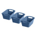 Plastové úložné boxy v súprave 3 ks Qin – Domopak