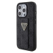 Guess PU Grip Stand 4G Strass Triangle Metal Logo Apple iPhone 15 Pro GUHCP15LPGS4TDK Black