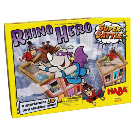 Haba Spoločenská hra pre deti Rhino Hero Super Bitka