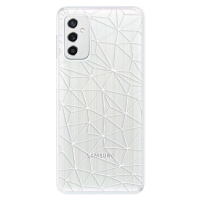 Odolné silikónové puzdro iSaprio - Abstract Triangles 03 - white - Samsung Galaxy M52 5G