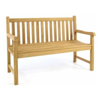 Divero 53824 Záhradná lavica - ošetrené teakové drevo - 130 cm