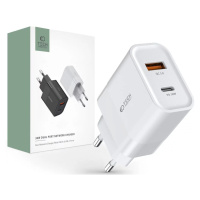 Nabíjačka TECH-PROTECT C30W 2-PORT NETWORK CHARGER PD30W/QC3.0 WHITE (9589046926792)