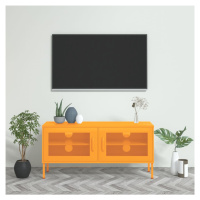 vidaXL TV skrinka horčicovo-žltá 105x35x50 cm oceľ