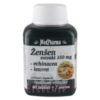 MedPharma ŽENŠEN 350 mg + Echinacea + Leuzea