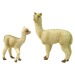 mamido Sada 2 figúrok lam s mladými lamami Zvieratá sveta