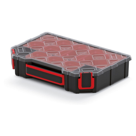 Prosperplast s.r.o. Organizér 28,4 × 19,5 × 6 cm, krabičky, čierna
