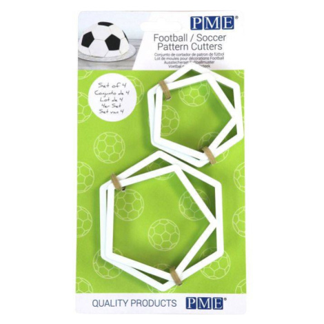 Vykrajovačky na futbalovú loptu rôzne veľkosti 4 ks - PME