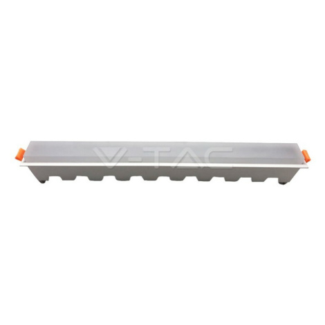 Lineárne LED svietidlo zapustené 30W, 3000K, 2100lm, VT-30002 (V-TAC)