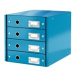 Leitz Zásuvkový box Click - Store 4 zásuvky modrý