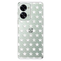 Odolné silikónové puzdro iSaprio - Stars Pattern - white - OnePlus Nord 2T 5G
